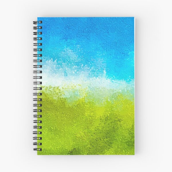 Item preview, Pintura de paisaje abstracto de Bali - Arte azul verde designed and sold by learning4youth.