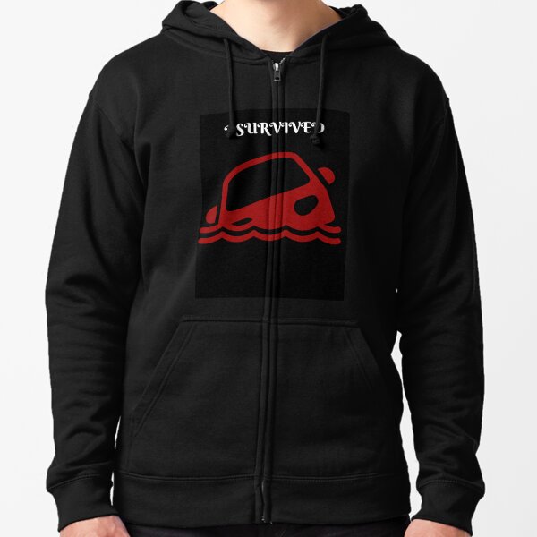 I survived the flood Zipped Hoodie