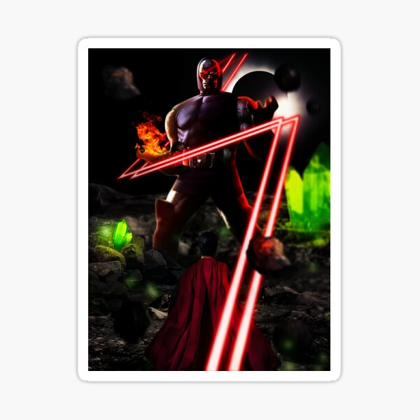 super vs dark enemy Sticker