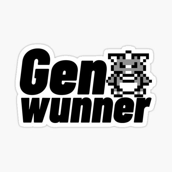 Genwunner 2 Black Version Sticker
