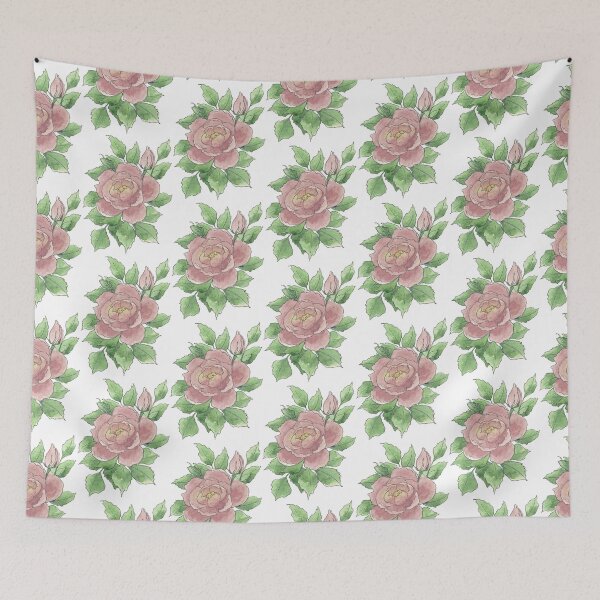 Item preview, Pink Watercolor Rose Illustration designed and sold by Danica Templeton.