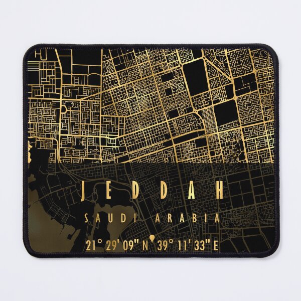 Item preview, JEDDAH MAP SAUDI ARABIA designed and sold by hatimelhag.