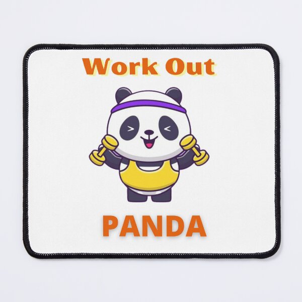 Item preview, Hard working panda workout designed and sold by Awesoam2002.