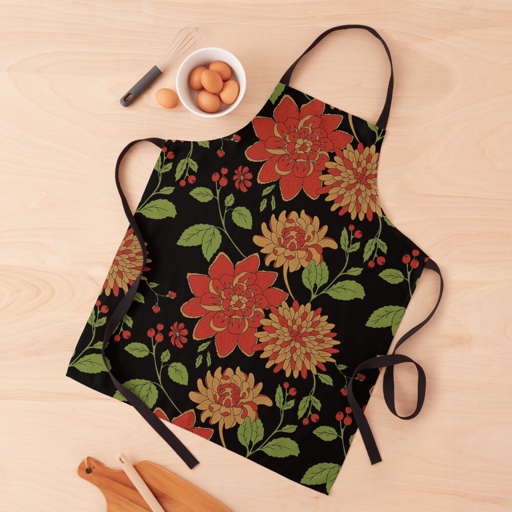 Midnight Floral Apron