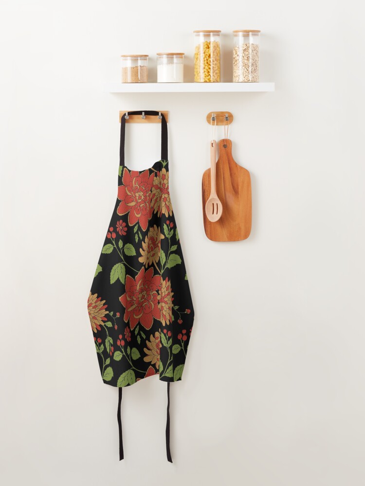 Alternate view of Midnight Floral Apron