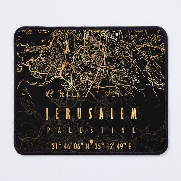 Item preview, JERUSALEM MAP PALESTINE designed and sold by hatimelhag.