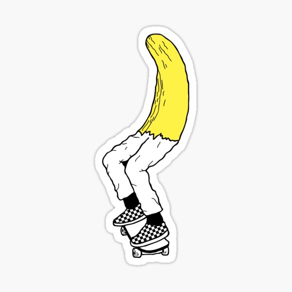 BIG Funny Banana Man Boner Luggage Car Laptop Skateboard Vinyl Decal Sticker 