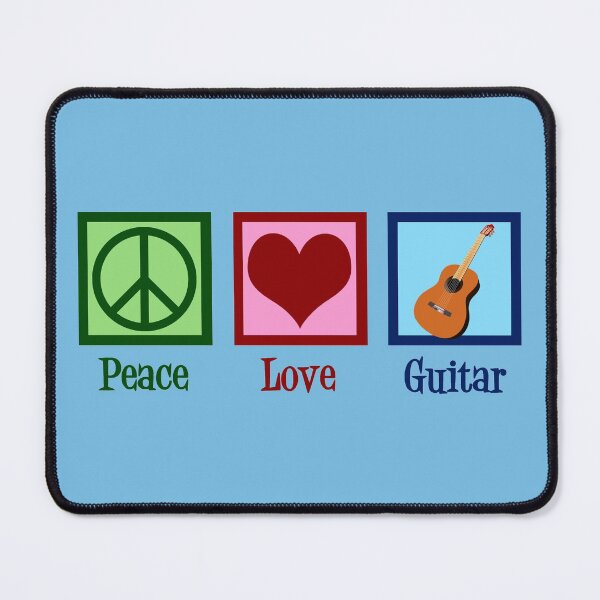 Item preview, Peace Love Guitar designed and sold by Epic Love Designs.