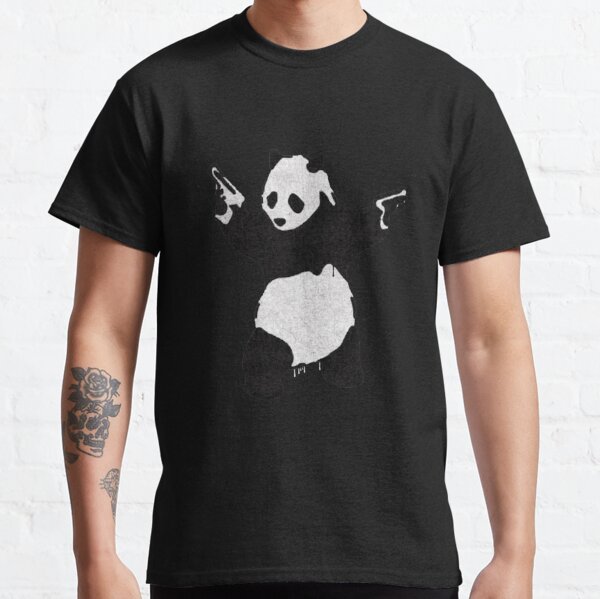 Banksy Panda T-Shirt Mens S-5XL Urban Graffiti Cool Fashion Tee Top