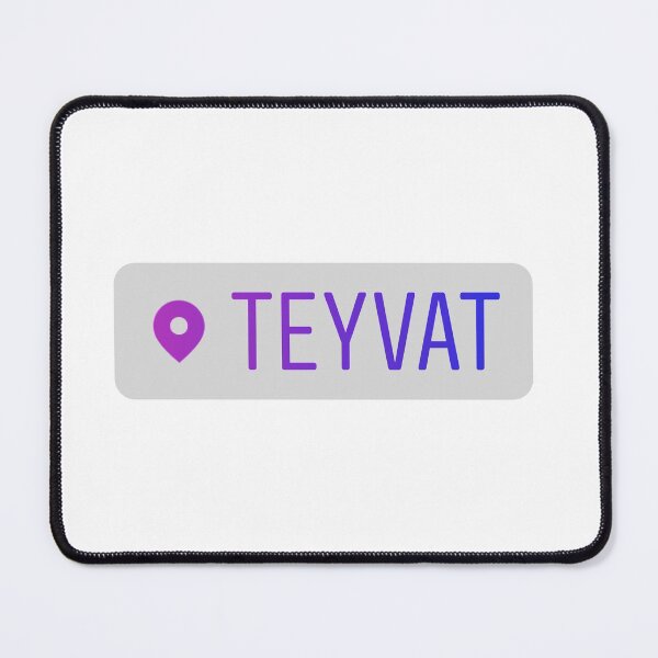Item preview, Genshin Impact Teyvat location tag (blue/purple) designed and sold by inainart.