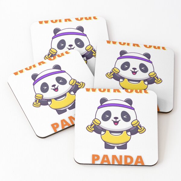 Item preview, Hard working panda  workout designed and sold by Awesoam2002.