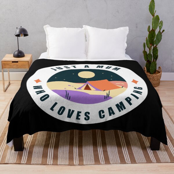 Item preview, Just a mum who loves camping designed and sold by Designforoz.
