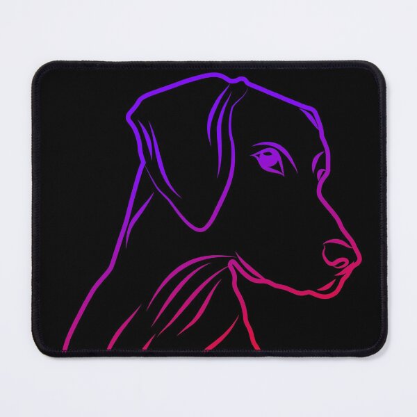Item preview, Gradient Purple Red Dog Facing Right and Looking designed and sold by Vasabi88.
