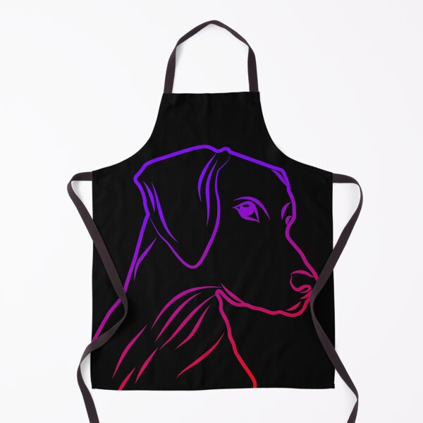 Item preview, Gradient Purple Red Dog Facing Right and Looking designed and sold by Vasabi88.
