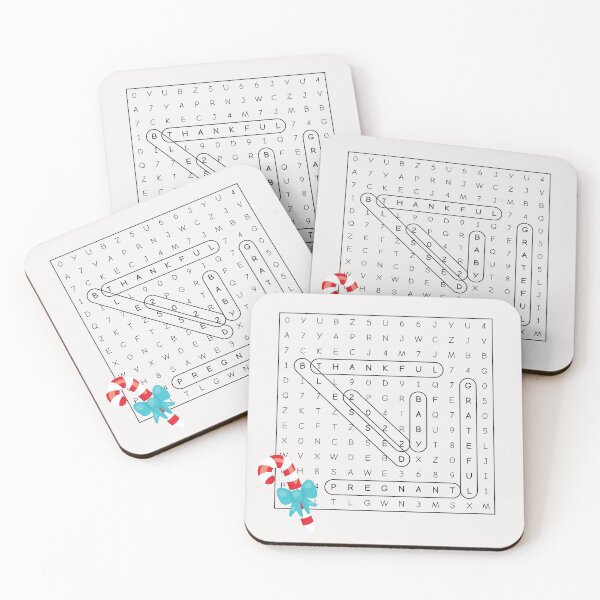 Item preview, Christmas Pregnancy Announcement Word Search designed and sold by For Little Monkeys.