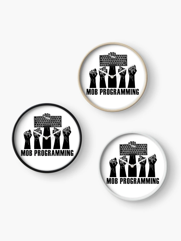 Thumbnail 3 of 4, Clock, Mob Programming designed and sold by Code Monkeys.