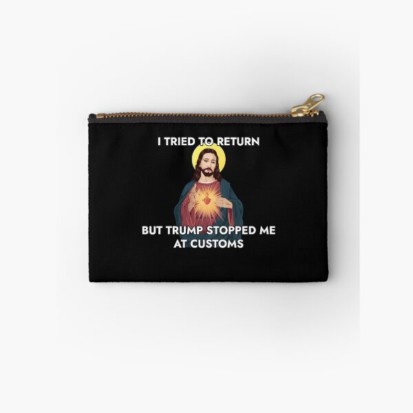 Aperçu de l'œuvre Anti Trump Pro Immigrant Jesus Meme Immigration créée et vendue par The Junto Shop.