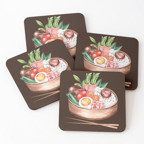Item preview, Japanese Wooden Bento Box Meal and Chopsticks designed and sold by Alicia Chee.