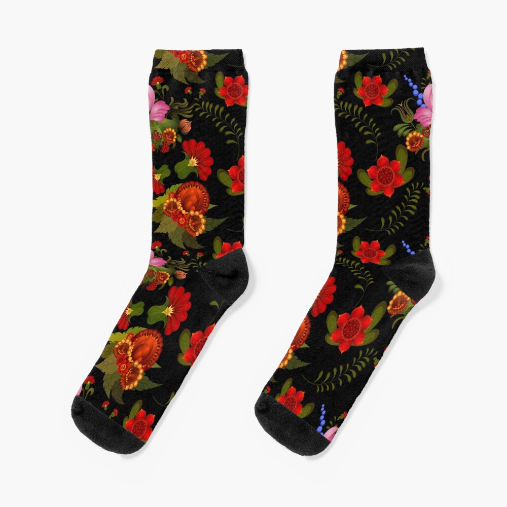 Midnight Floral Socks