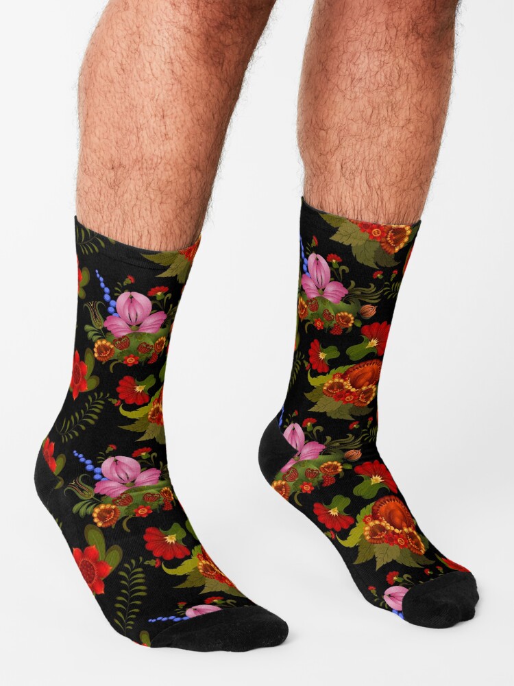 Alternate view of Midnight Floral Socks