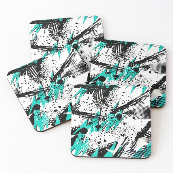 Item preview, Abstract chaotic pattern with urban geometric elements designed and sold by TeeFashionShop.