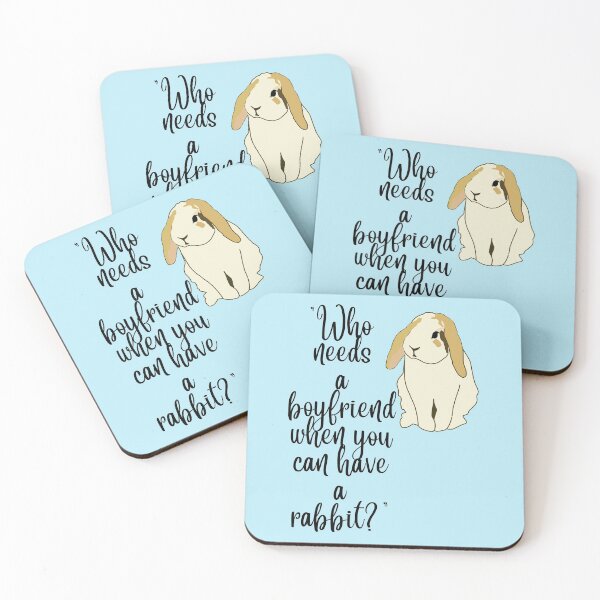 Item preview, Who Needs a Boyfriend (When You Can Have A Rabbit) - Bunny  T Shirt designed and sold by Leslie Hasty.