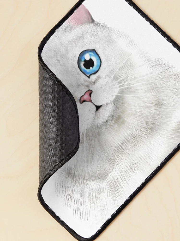 Thumbnail 2 of 5, Mouse Pad, Cute Cat Sticker designed and sold by PatternTale.