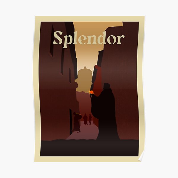 Splendor - Board Games - Minimalist Travel Poster Style - Board Game Art Poster