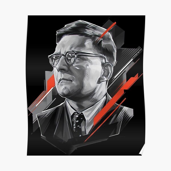 Dmitri Shostakovich Poster