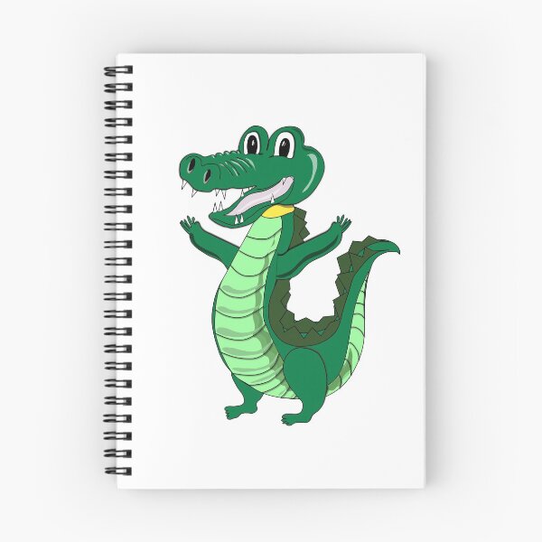 Item preview, Funny cartoon crocodile - city of Nîmes Gard France designed and sold by Joie-et-Poesie.