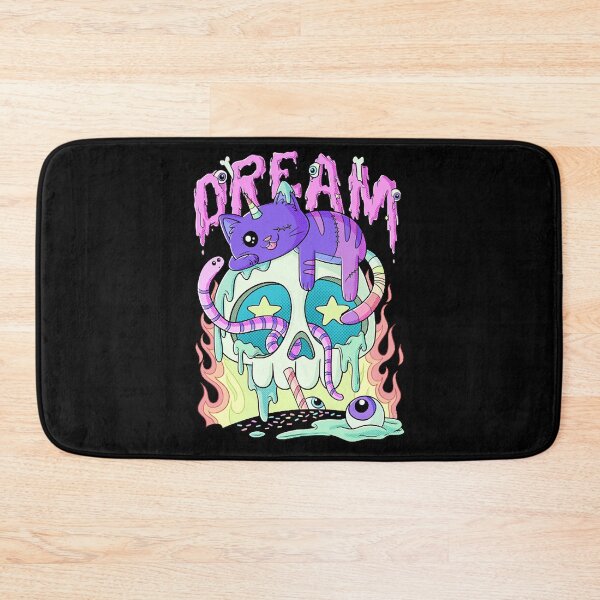 Item preview, Dream Cute Kawaii Caticorn Skull Pastel Goth Aesthetic designed and sold by cierramwrigh.