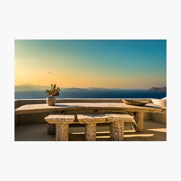 Item preview, Santorini, Greece, Ocean Sunset designed and sold by newburyboutique.
