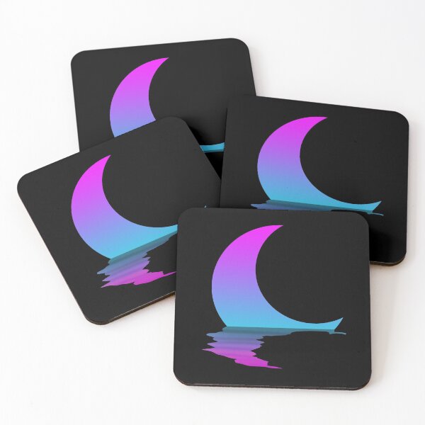 Item preview, Digital gradient moon with reflection designed and sold by KheinJohn.