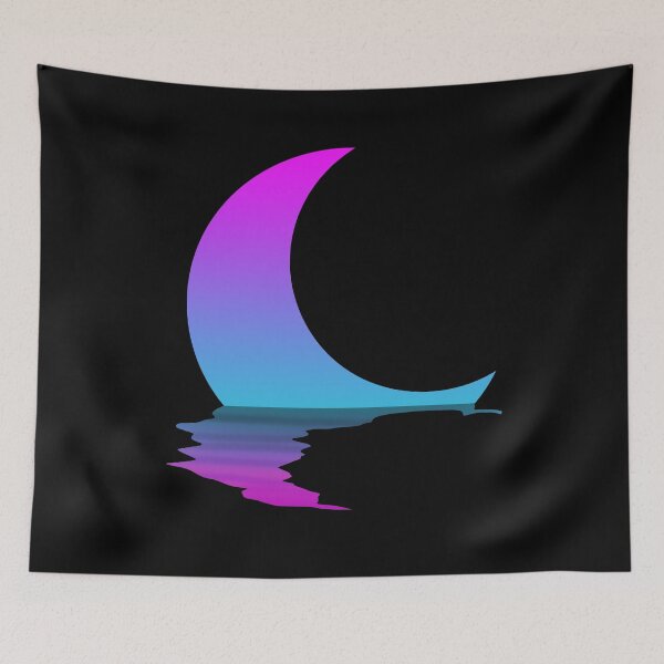 Item preview, Digital gradient moon with reflection designed and sold by KheinJohn.