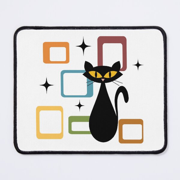 Item preview, Mid Century black cat designed and sold by BattaAnastasia.