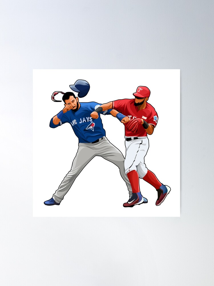 Jose Bautista Punch Rougned Odor Toronto Blue Jays Classic T-Shirt | Redbubble