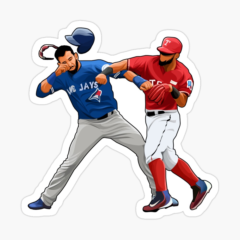 Jose Bautista Punch Rougned Odor Poster for Sale by BornOfGoalers
