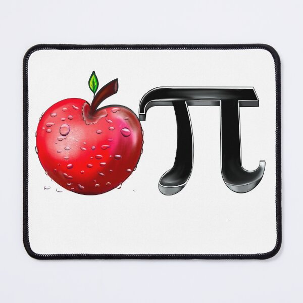 Item preview, Apple Pi - physics mathematics humor humour pun black. Mathematical constant pi in 3d designed and sold by Artonmytee.