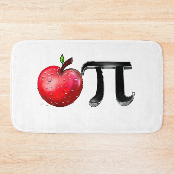 Item preview, Apple Pi - physics mathematics humor humour pun black. Mathematical constant pi in 3d designed and sold by Artonmytee.
