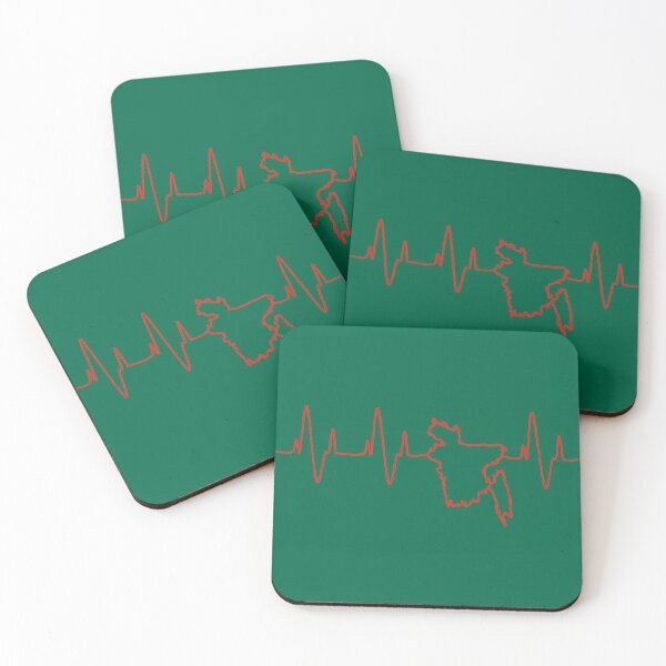 Item preview, Heartbeat Pulse Bangladesh Map (Red pulse) designed and sold by dezanli.