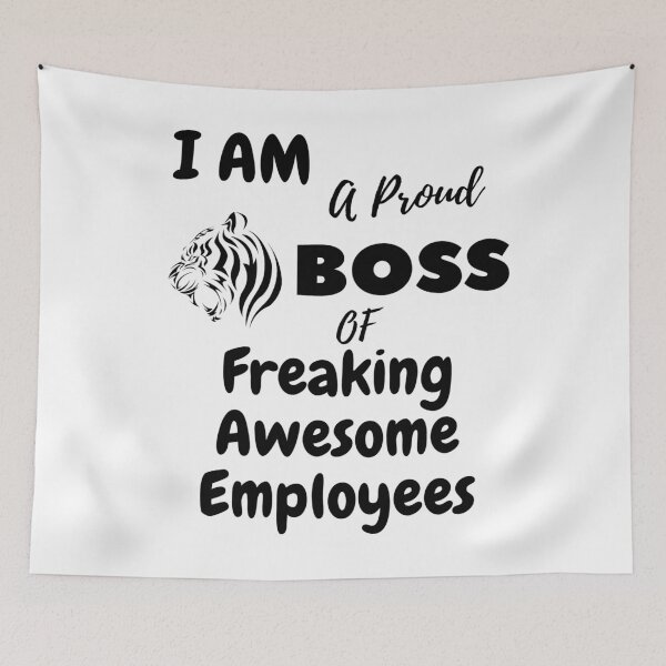 Item preview, I Am A Proud Boss Of Freaking Awesome Employees T-Shirt, Funny Workplace Foreman Employee t-shirt,Gift for Employees lovers. designed and sold by mHmShop.
