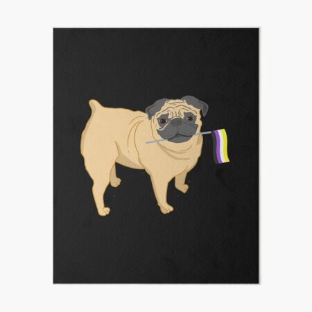 Dog - I Am Tired Of Dreaming, So I Got Up - Coffee - Pug Premium Art Board  Print for Sale by graceyvette8