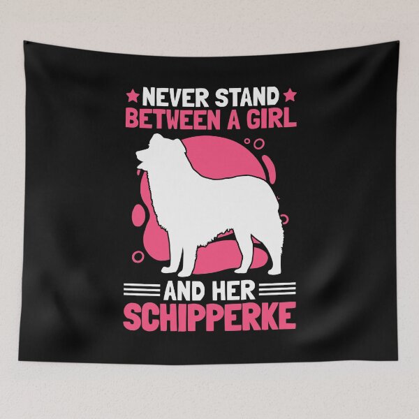 Item preview, Girl with Schipperke Belgian Shepherd Dog designed and sold by madgrfx.