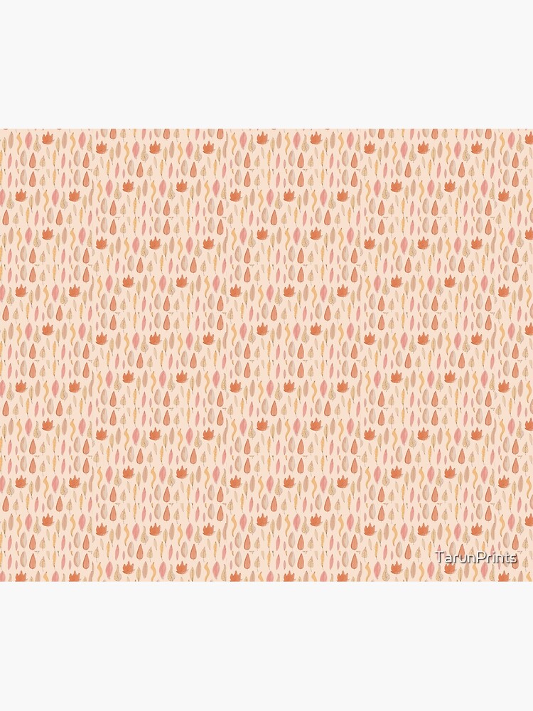 Disover Burnt Orange Autumn Pattern | Peach Background Shower Curtain