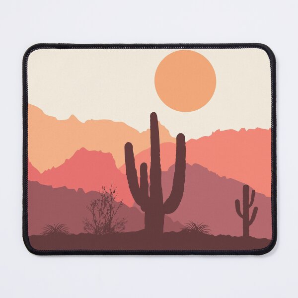 Mexican desert sunrise Mouse Pad