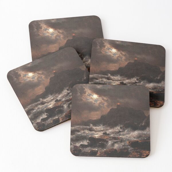 Item preview,  Norwegian Coast by Moonlight - Andreas Achenbach designed and sold by Vintage Designs +.