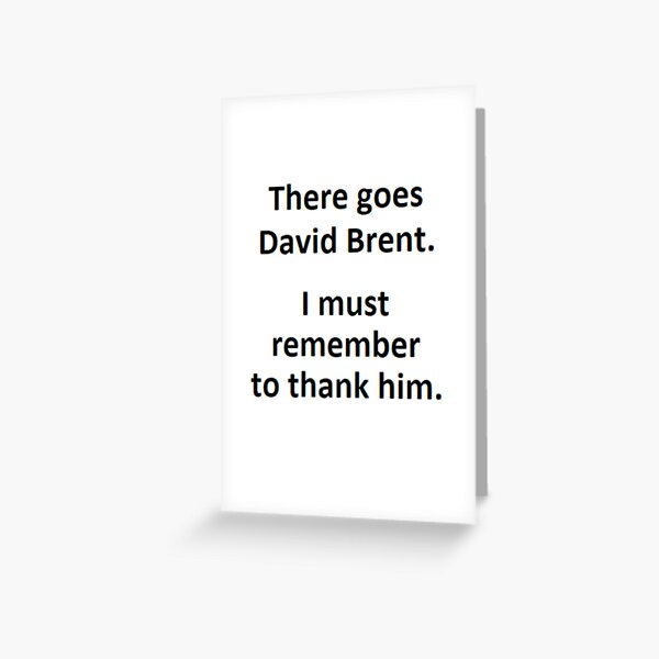 Vista previa del artículo con la obra «Ahí va David Brent», diseñado y vendido por EddRising.