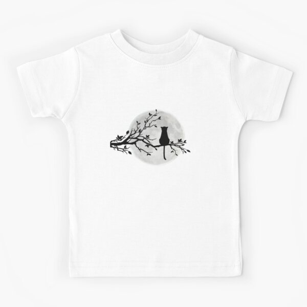 The Cat And The Moon Kids T-Shirt
