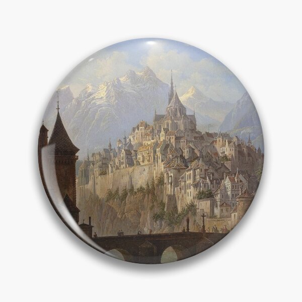 Item preview,  Landscape with a Castle - Andreas Roller designed and sold by Vintage Designs +.