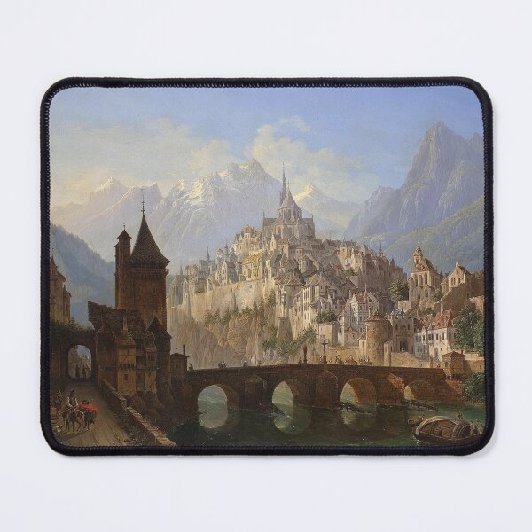 Item preview, Landscape with a Castle - Andreas Roller designed and sold by Vintage Designs +.